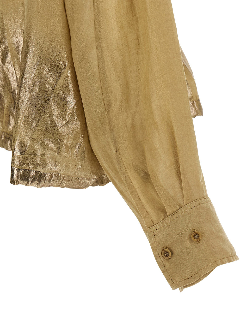 NUDE Brown Tencel Blouse
