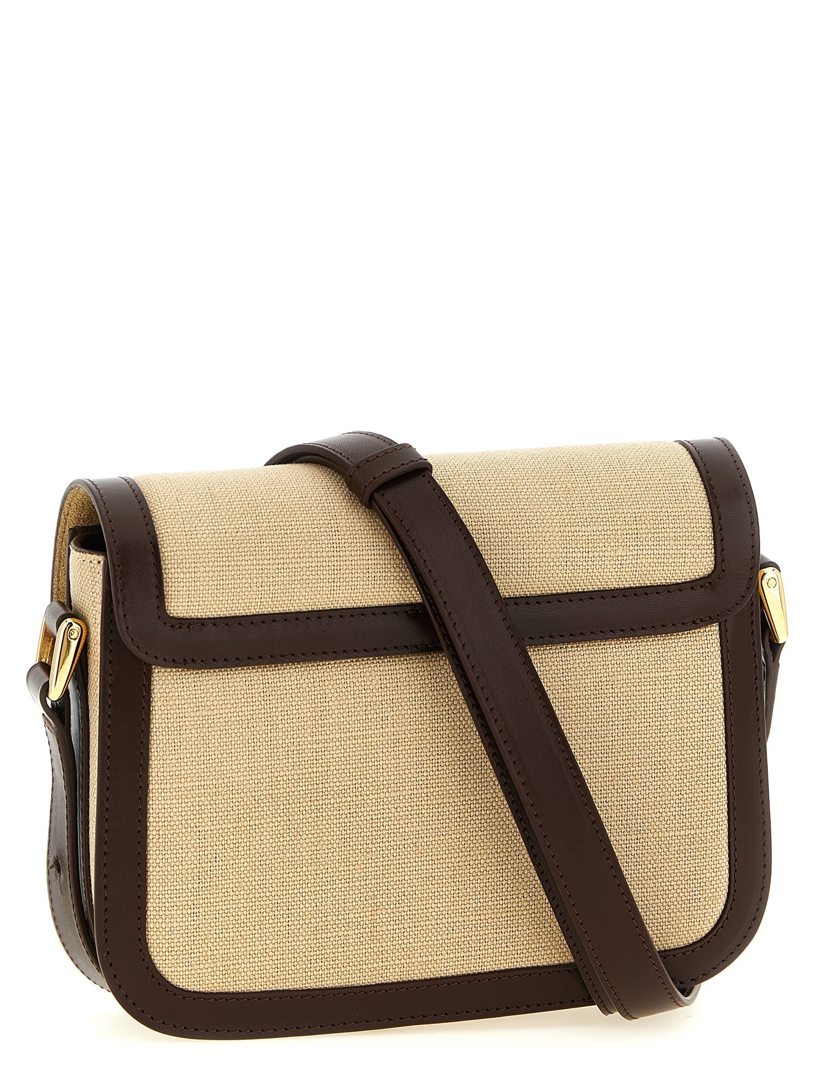 A.P.C. Beige Cotton Crossbody Bag