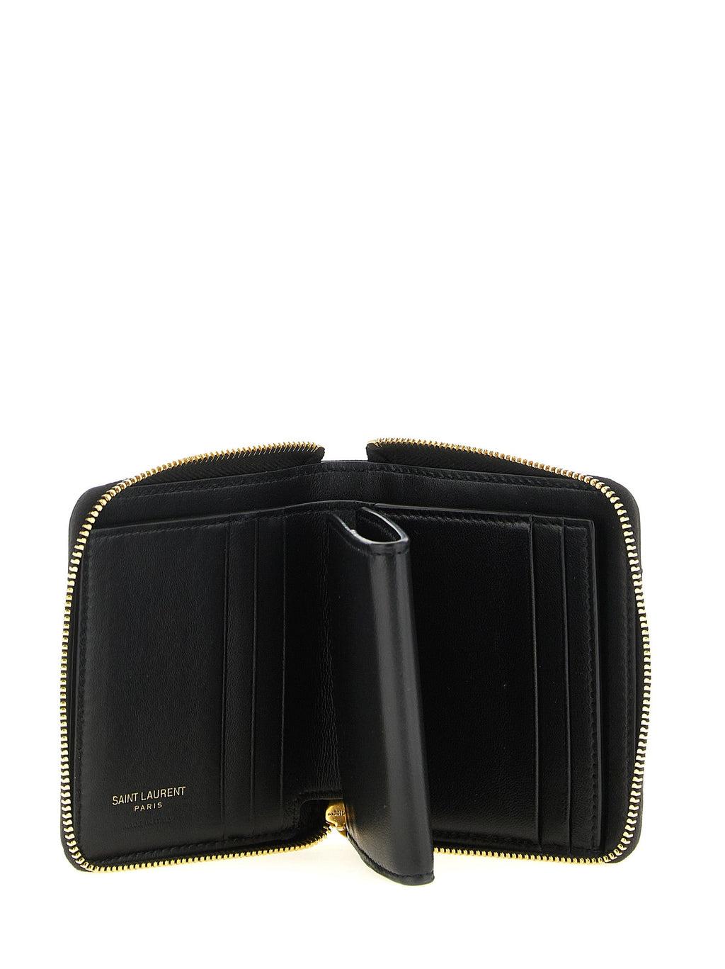 Saint Laurent Black Lamb Leather Cardholder