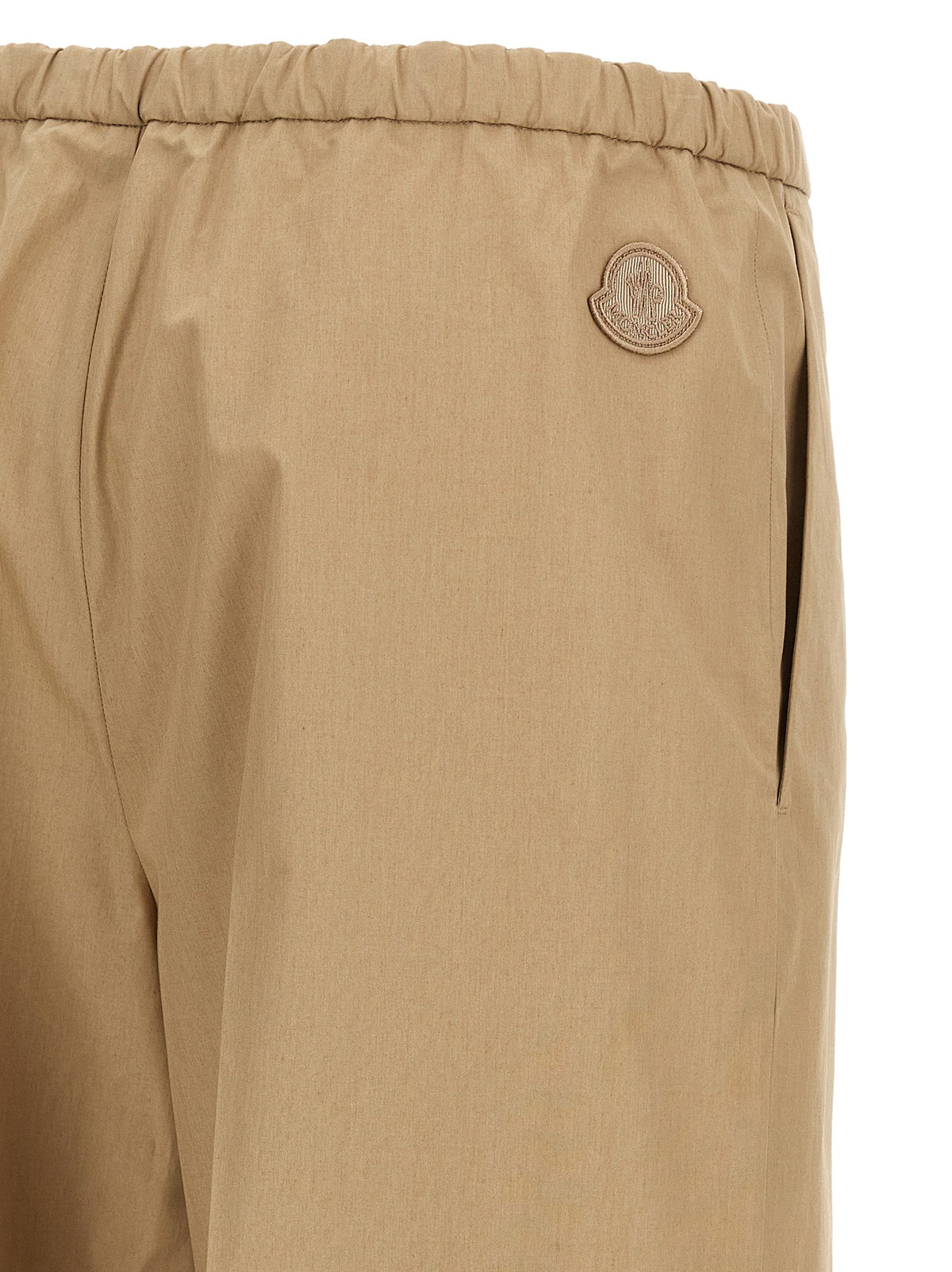 Moncler Beige Cotton Casual Pants