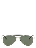 Saint Laurent Silver Acetate Sunglasses