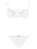 ALLIS White Polyester Bikini