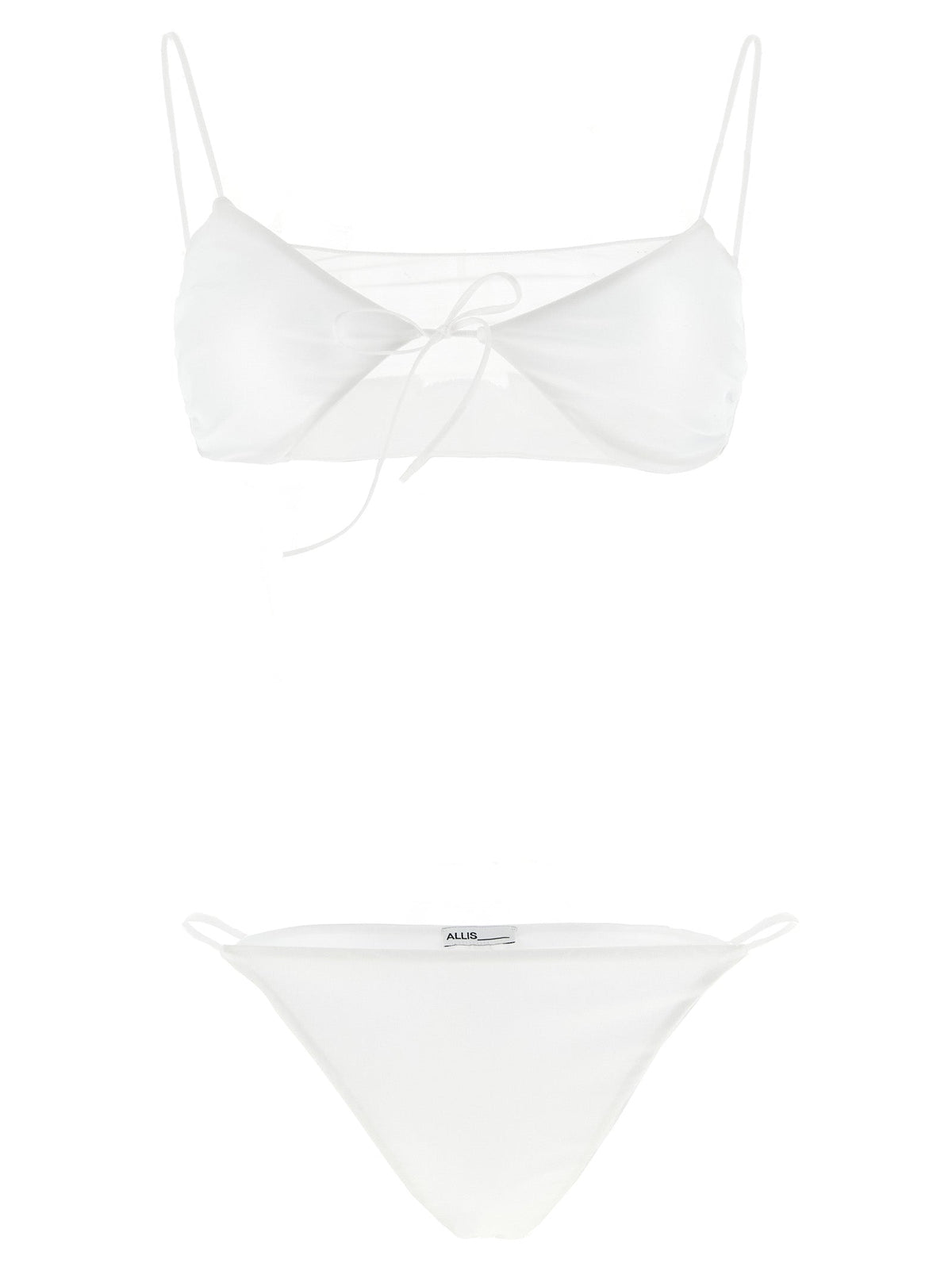 ALLIS White Polyester Bikini