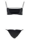 ALLIS Black Polyester Bikini