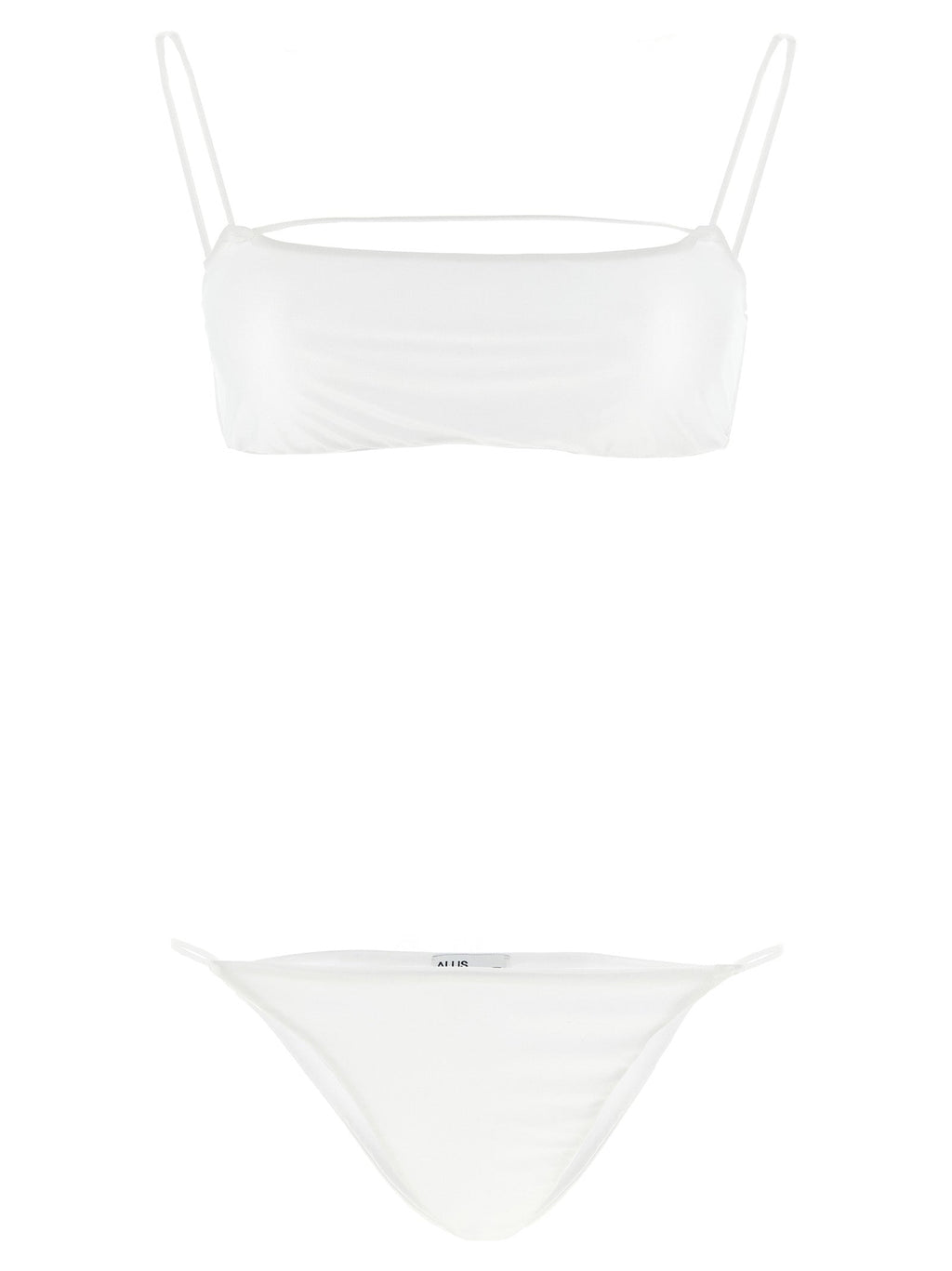 ALLIS White Polyester Bikini