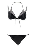 ALLIS Black Polyester Bikini