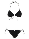 ALLIS Black Polyester Bikini