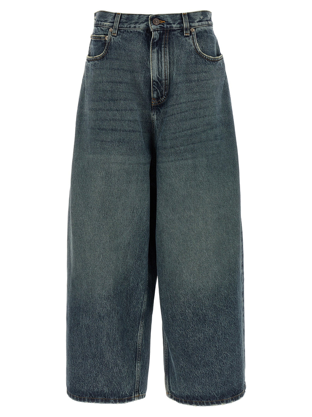 Balenciaga Blue Cotton Relaxed Fit Jeans
