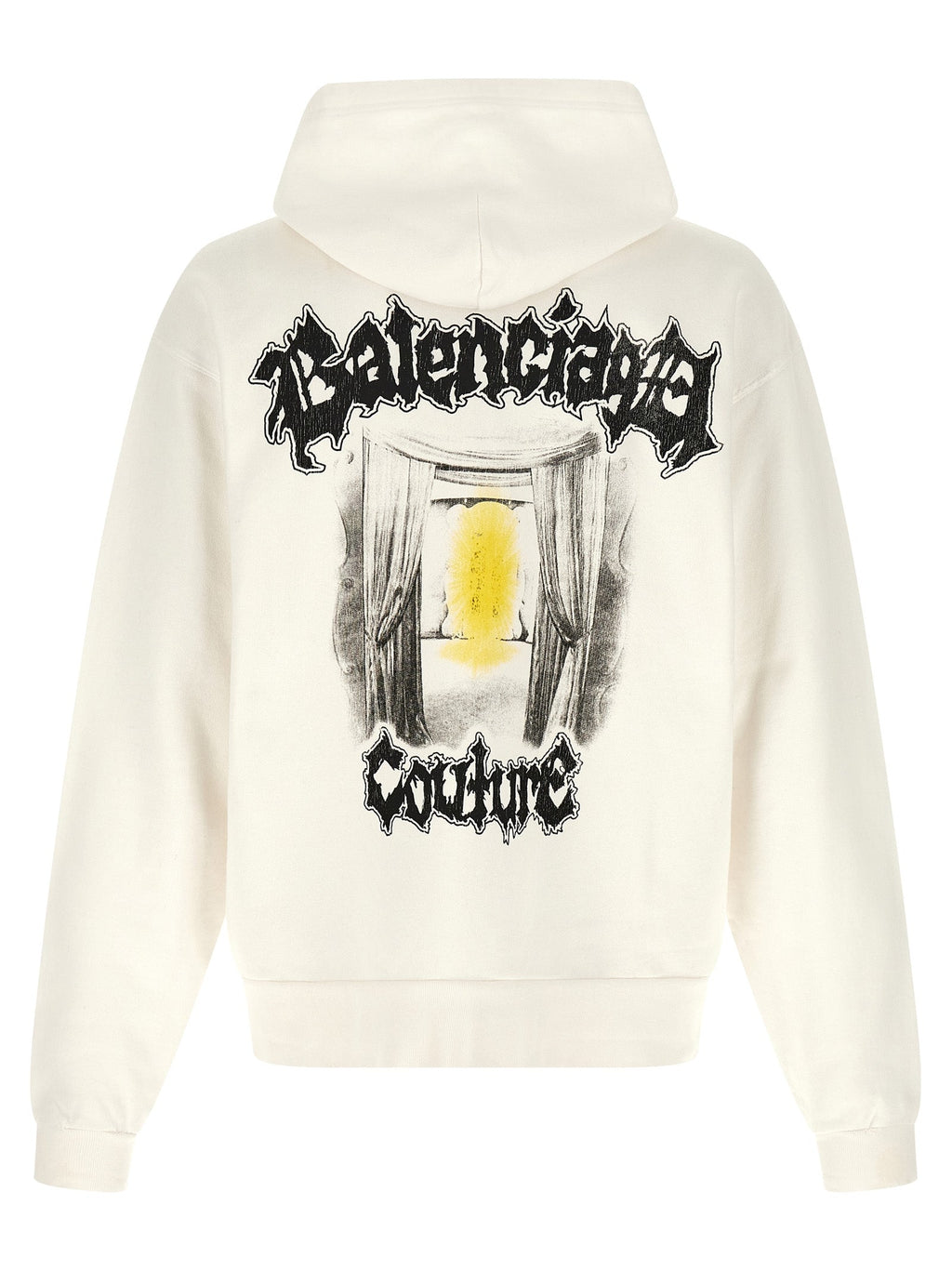 Balenciaga White Cotton Sweatshirt