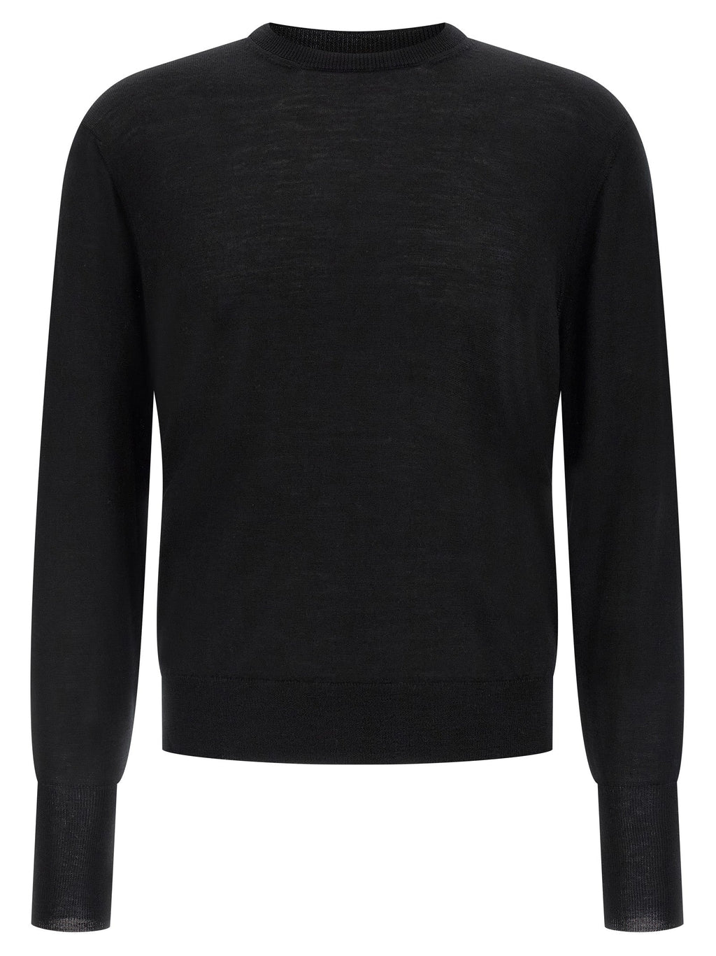 MA'RY'YA Black Virgin Wool Cardigan