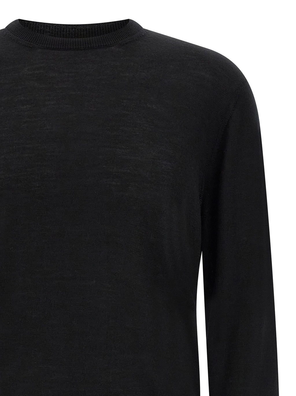 MA'RY'YA Black Virgin Wool Cardigan