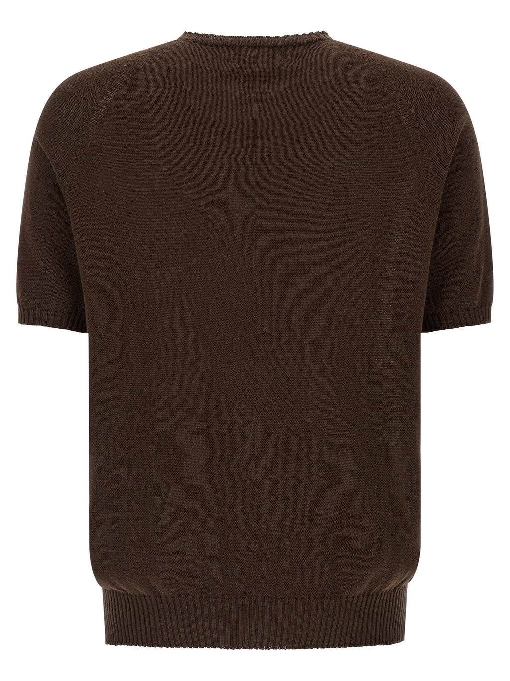 MA'RY'YA Brown Cotton Cardigan
