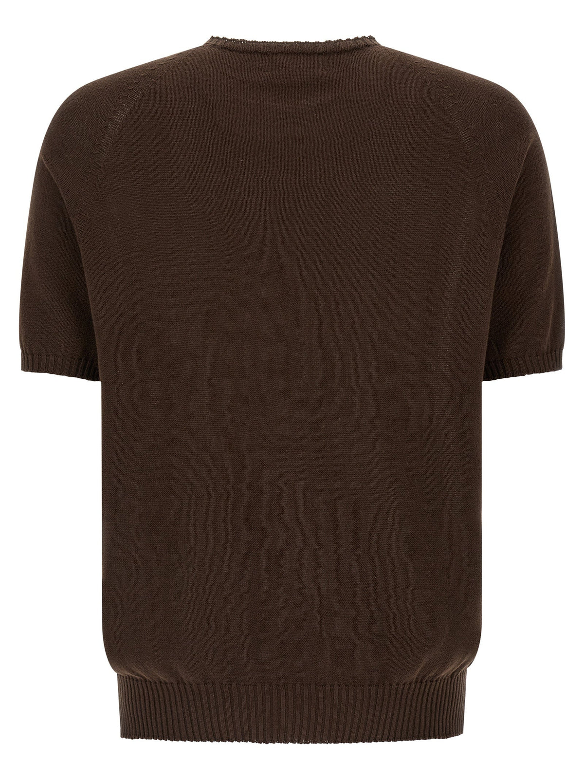 MA'RY'YA Brown Cotton Cardigan