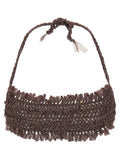 ALLIS Brown Polyester Bikini
