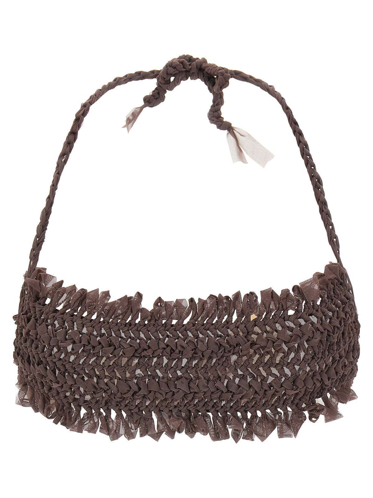 ALLIS Brown Polyester Bikini