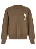Ami Paris Beige Wool Cardigan