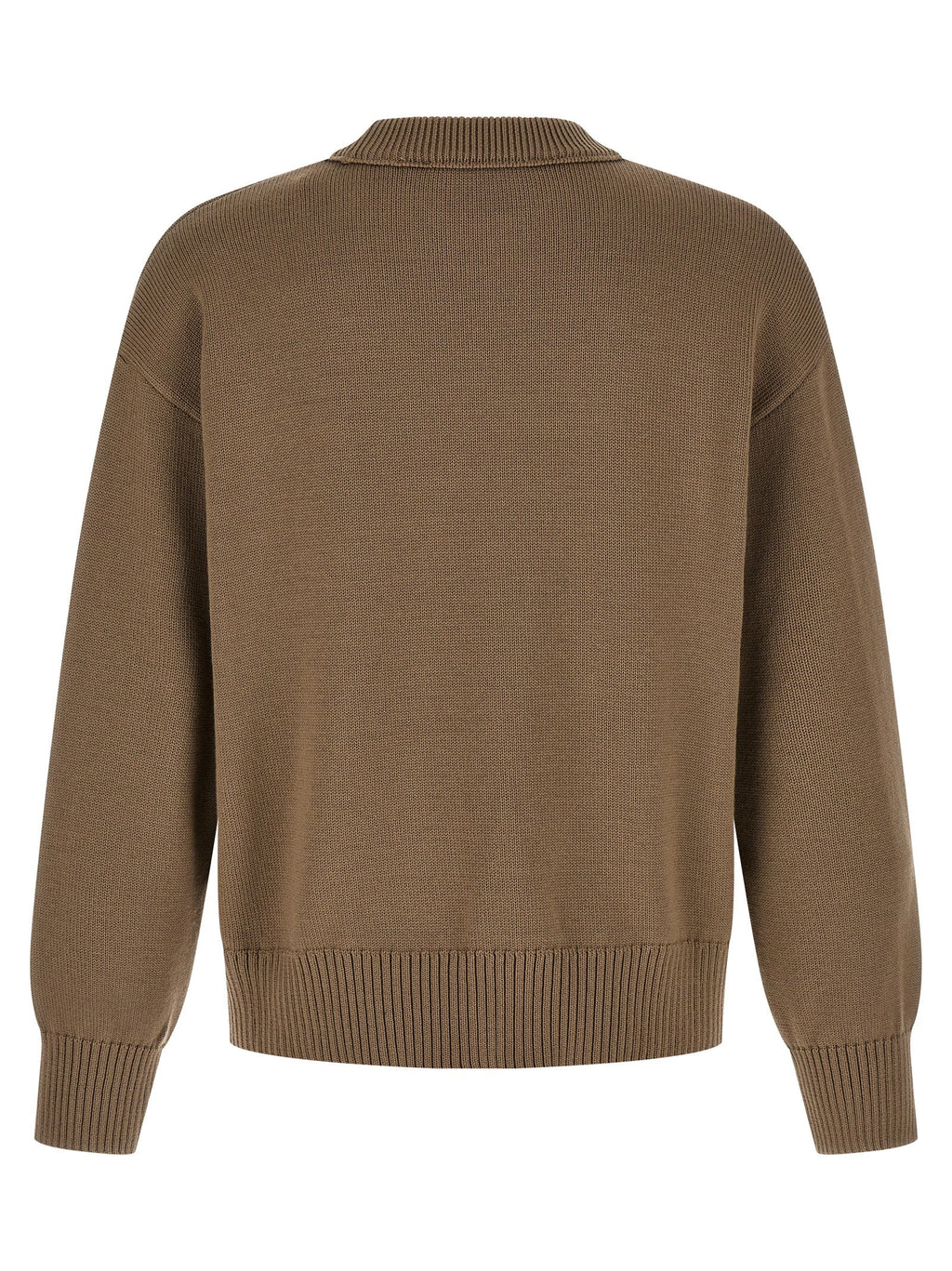 Ami Paris Beige Wool Cardigan