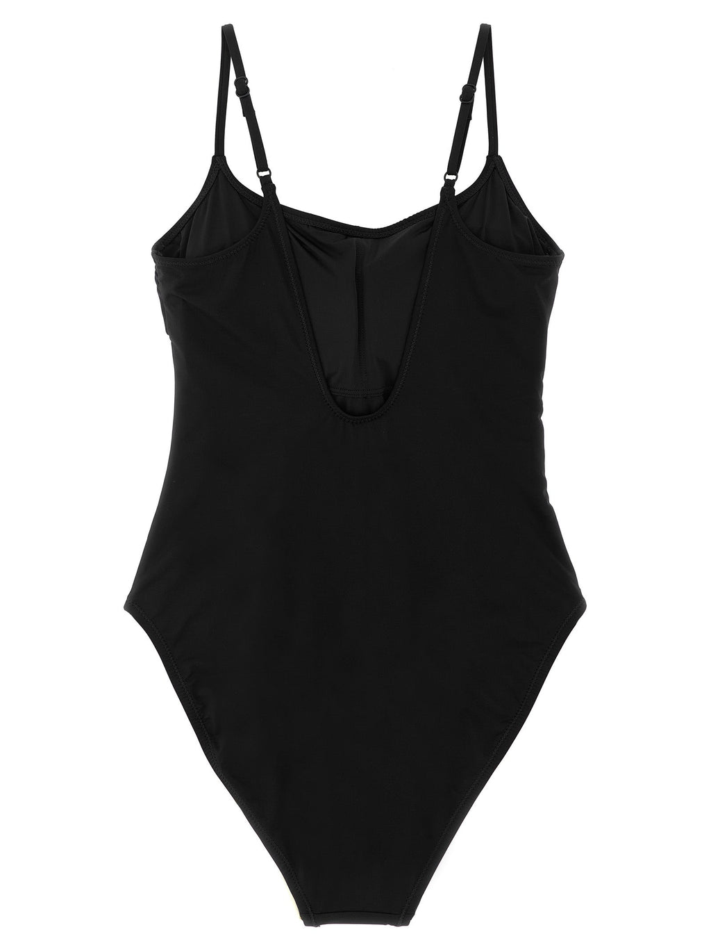 Polo Ralph Lauren Black Nylon One-Piece Swimsuit