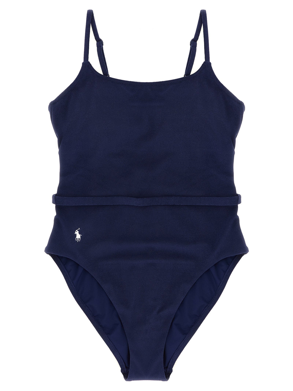 Polo Ralph Lauren Blue Polyester One-Piece Swimsuit