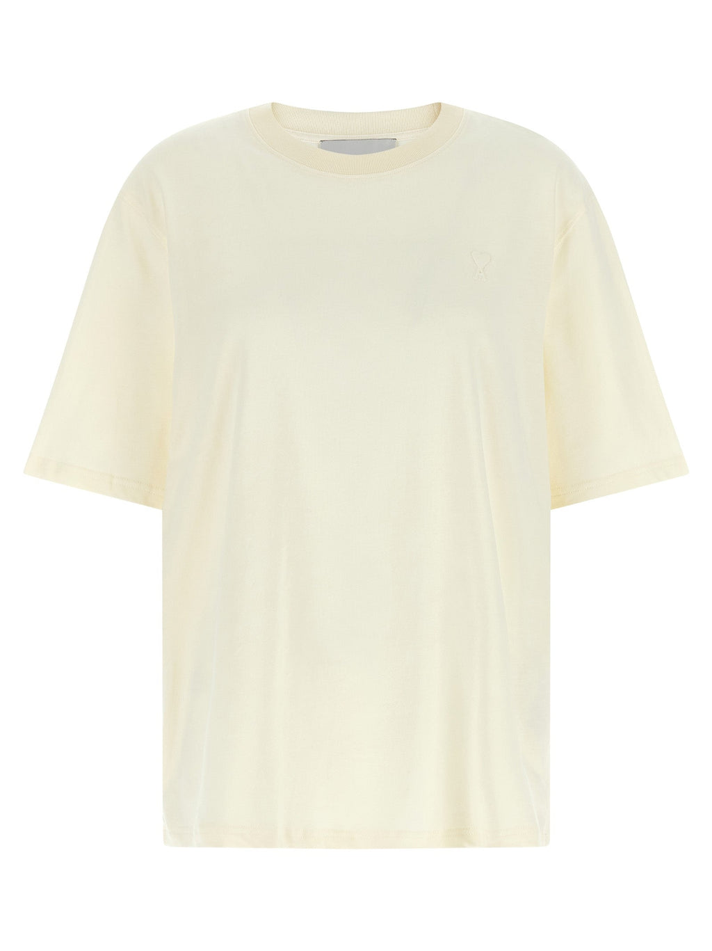 Ami Paris White Cotton T-Shirt