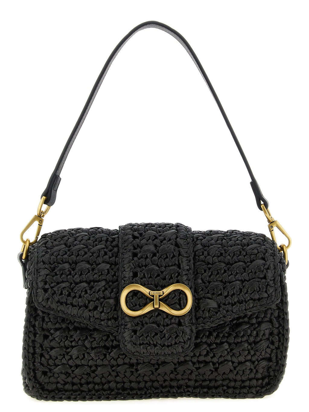 Twinset Black Polypropylene Crossbody Bag