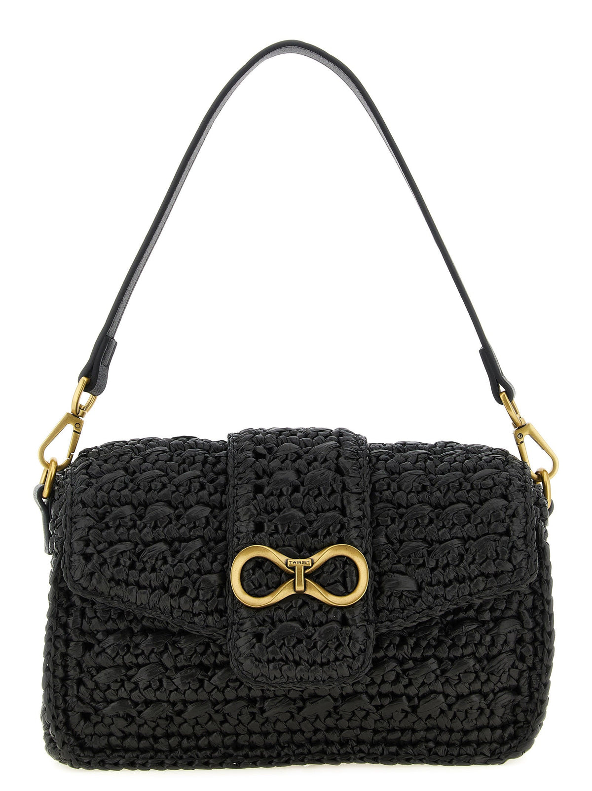 Twinset Black Polypropylene Crossbody Bag