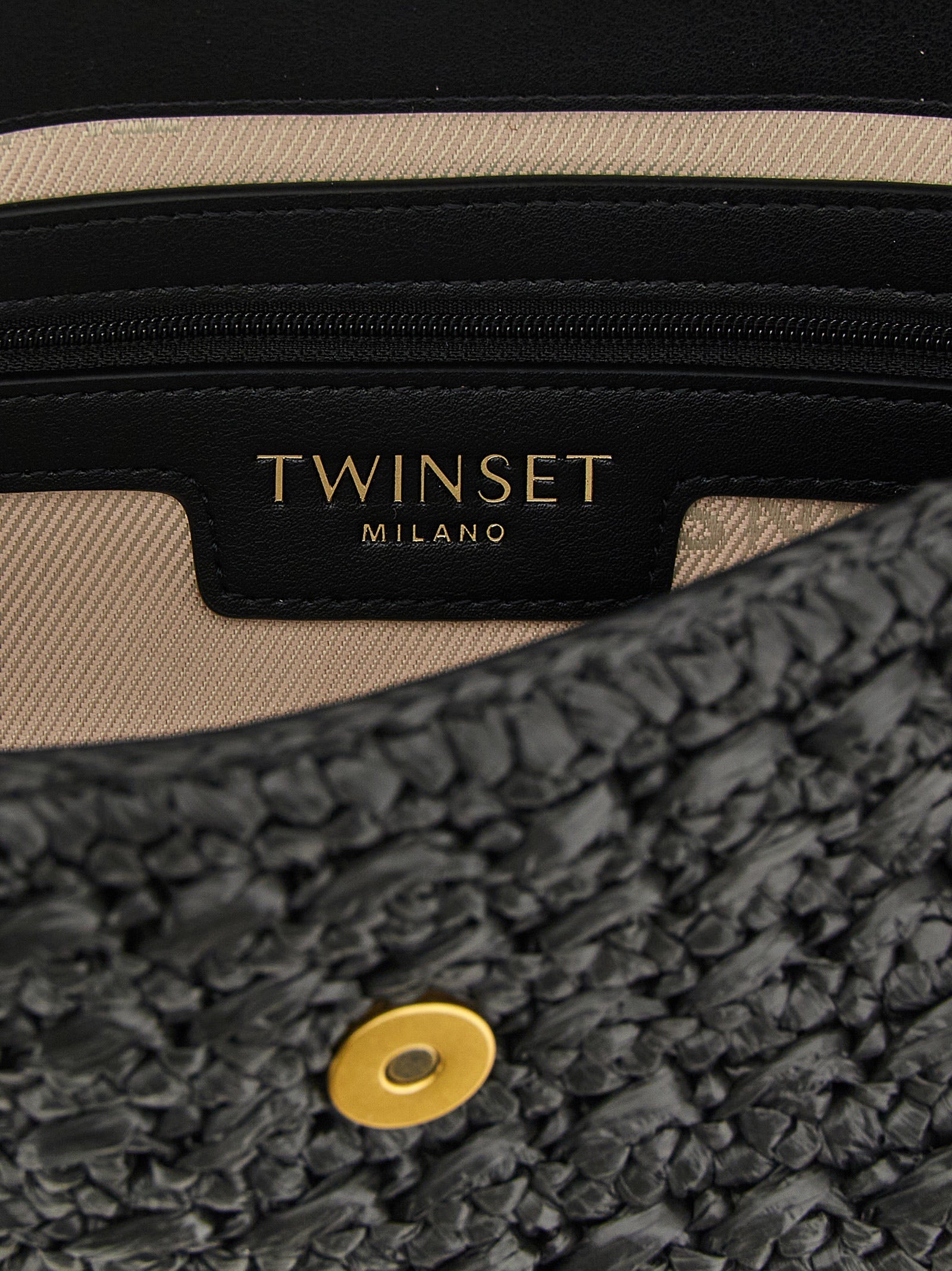 Twinset Black Polypropylene Crossbody Bag