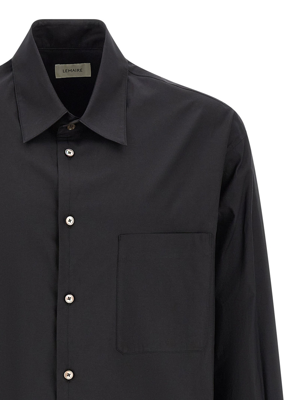 Lemaire Black Cotton Blouse