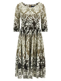 SAMANTHA SUNG Multicolor Cotton Midi Dress
