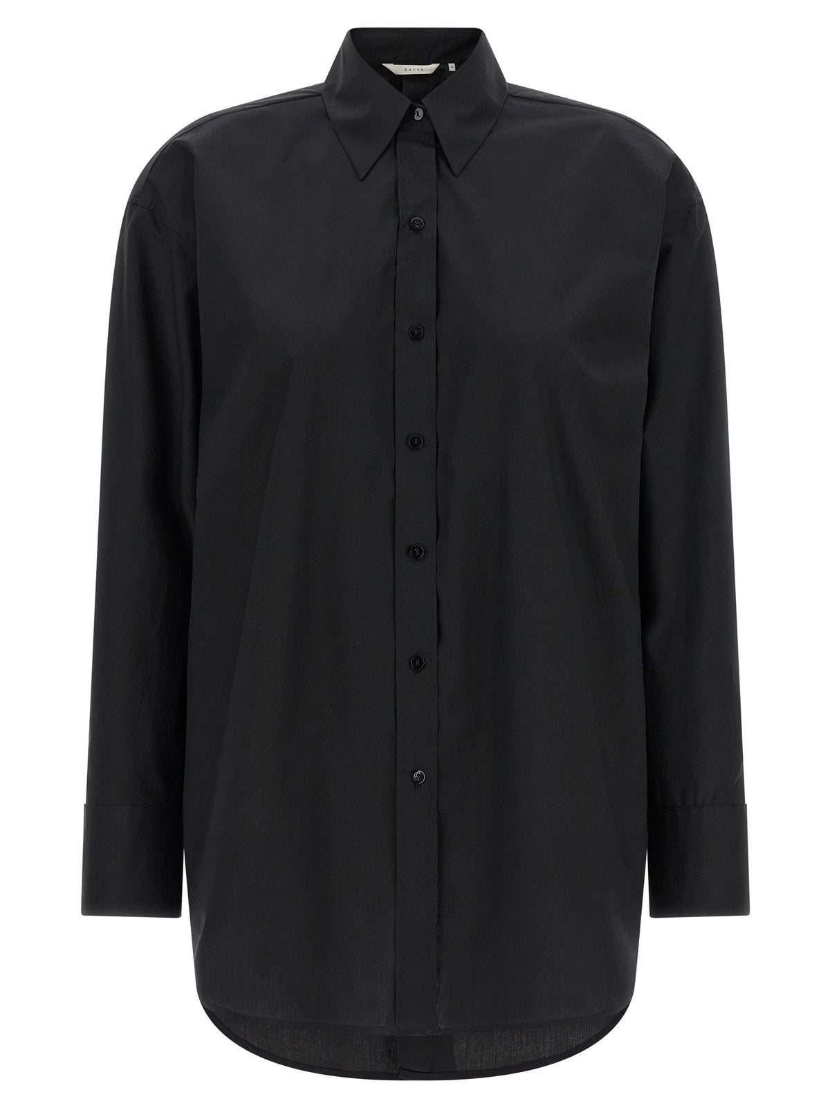 XACUS Black Cotton Blouse