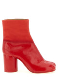 Maison Margiela Red Bovine Leather Ankle Boots