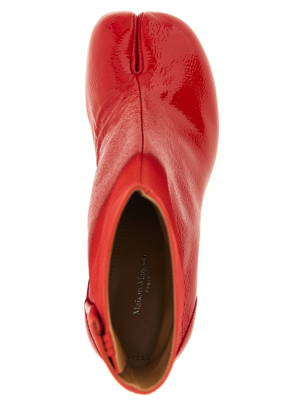 Maison Margiela Red Bovine Leather Ankle Boots