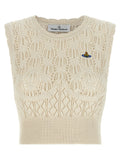 Vivienne Westwood Beige Cotton Sleeveles T-Shirt