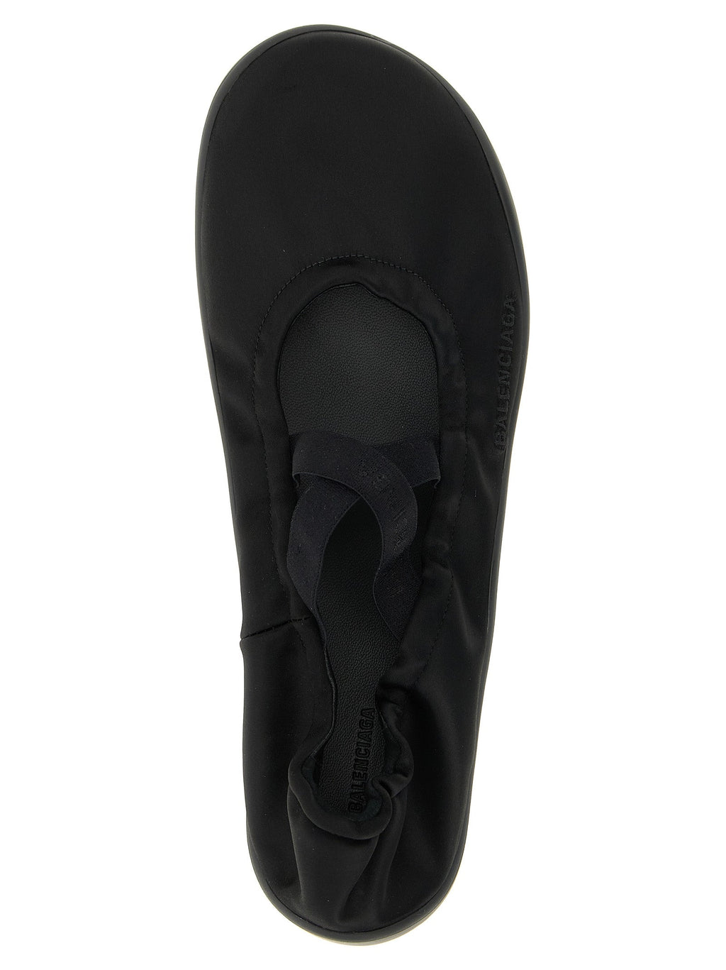 Balenciaga Black Polyester Ballet Flats