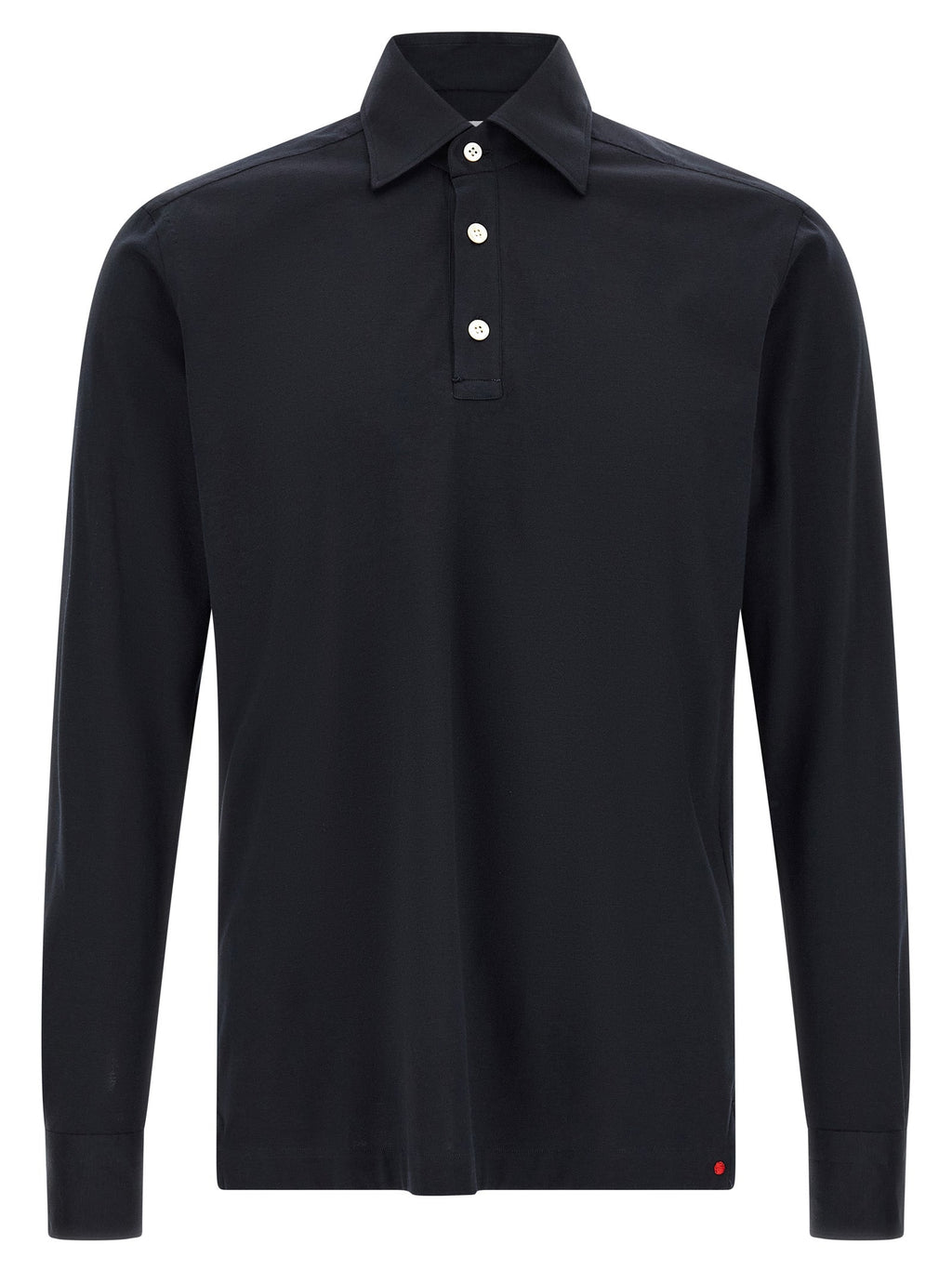 Kiton Blue Cotton Polo Shirt