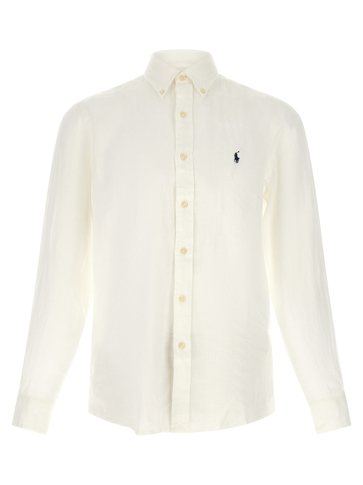 Polo Ralph Lauren White Linen Blouse