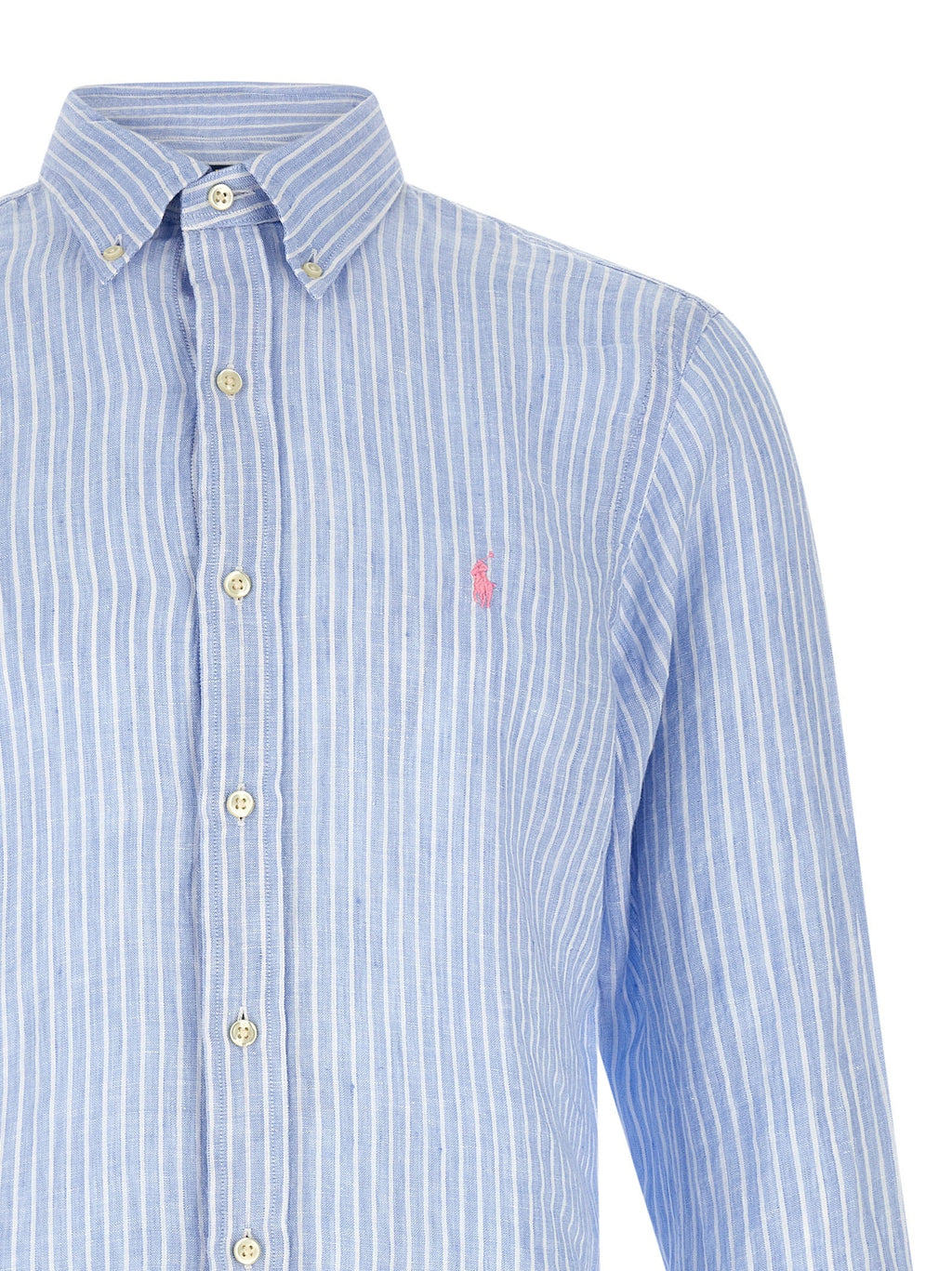Polo Ralph Lauren Blue Linen Blouse