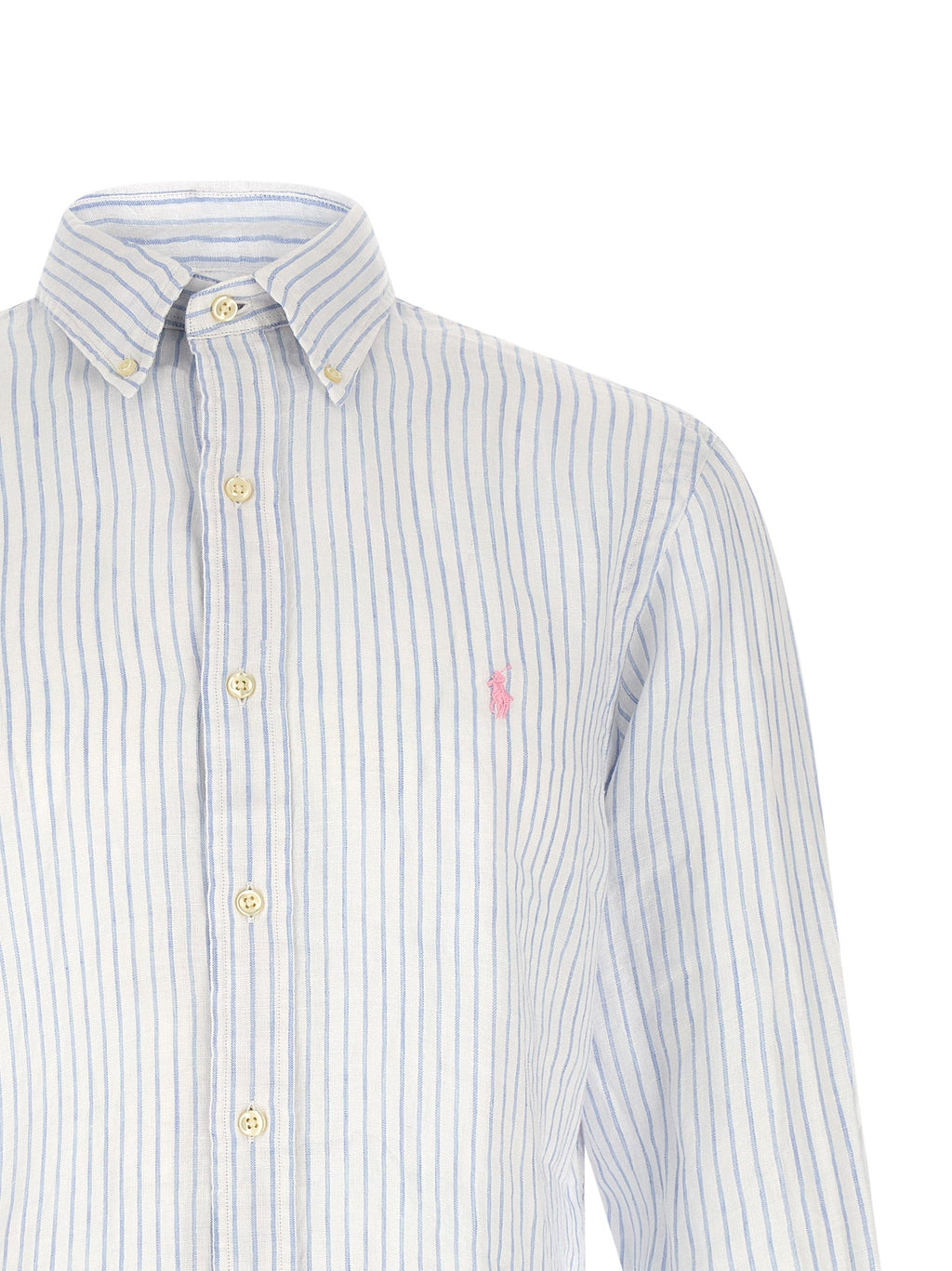 Polo Ralph Lauren Blue Linen Blouse
