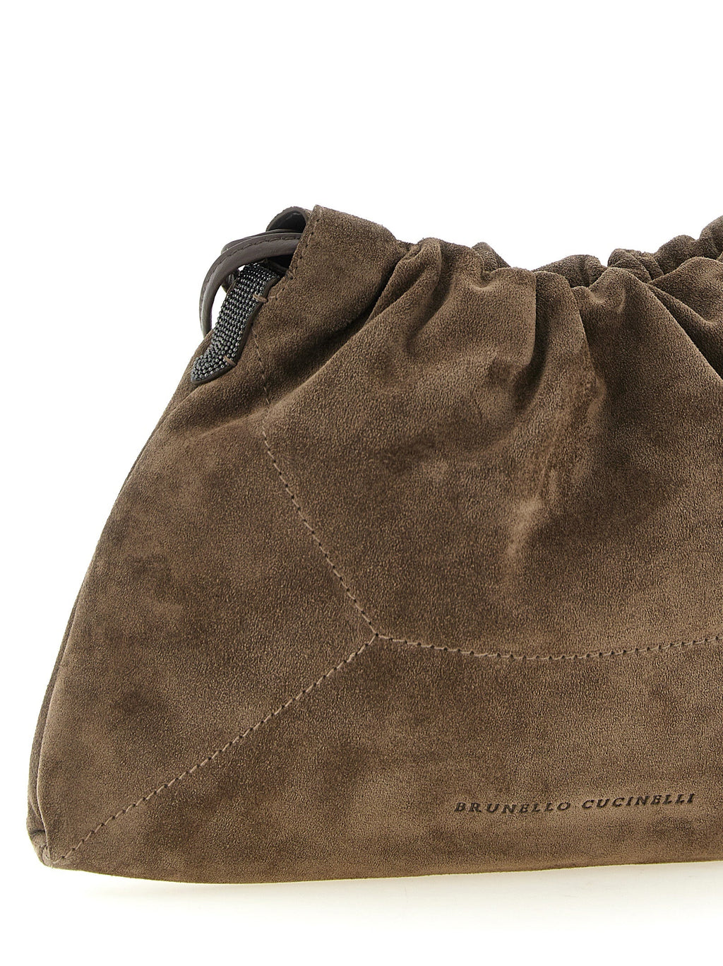 Brunello Cucinelli Brown Calfskin Clutch Bag