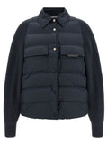 Brunello Cucinelli Blue Polyester Full-Length Jacket