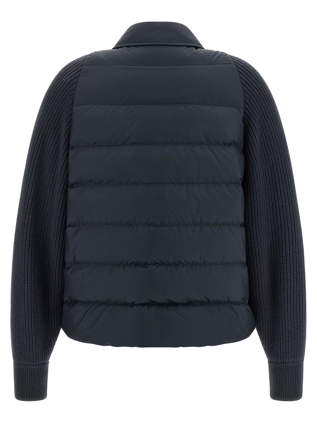 Brunello Cucinelli Blue Polyester Full-Length Jacket