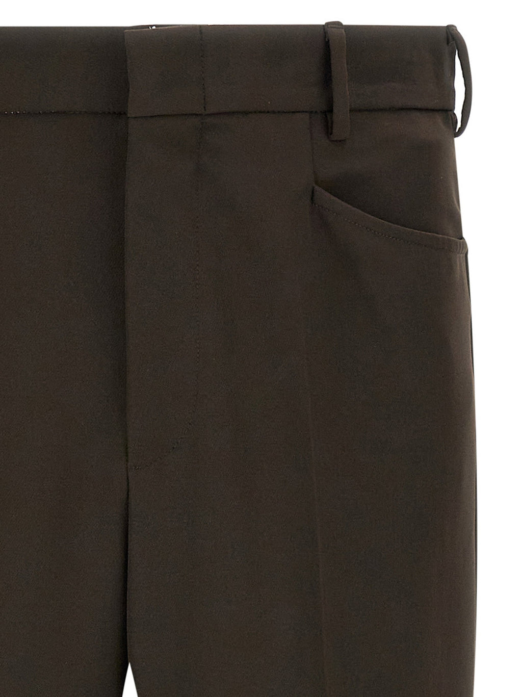 SECOND/LAYER Brown Polyester Casual Pants