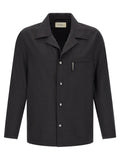 SECOND/LAYER Gray Polyester Blouse