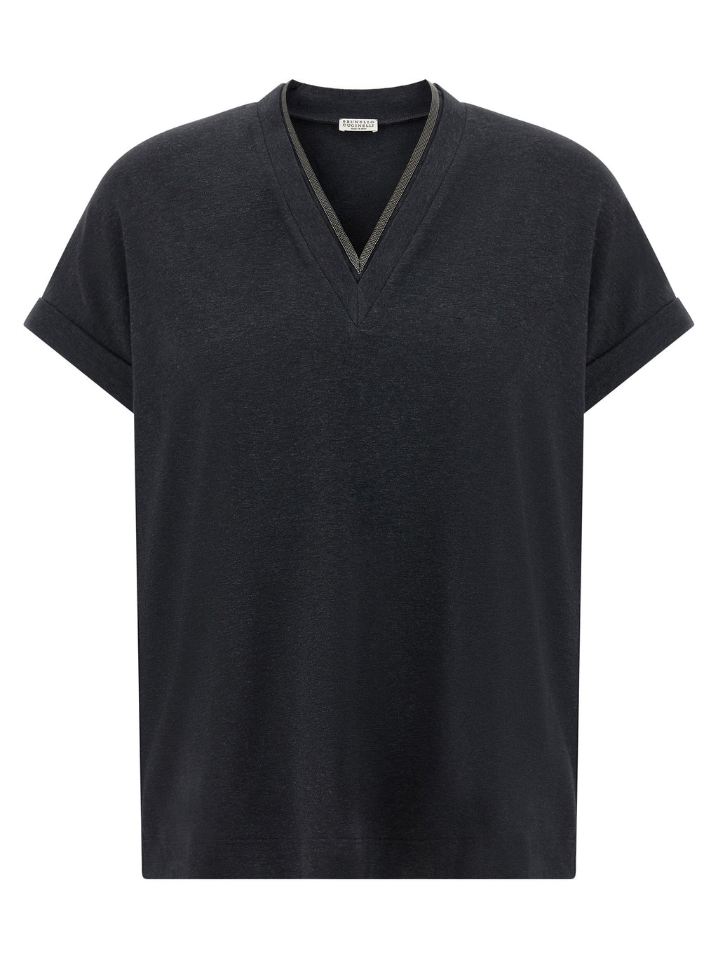 Brunello Cucinelli Gray Cotton T-Shirt