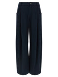 Brunello Cucinelli Blue Cotton Casual Pants