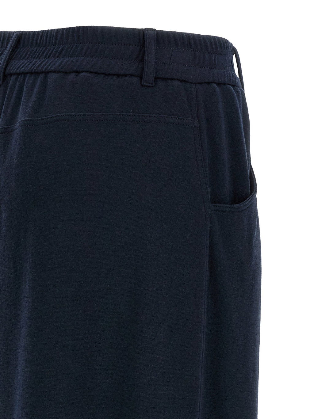 Brunello Cucinelli Blue Cotton Casual Pants