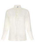 MC2 Saint Barth White Linen Polo Shirt