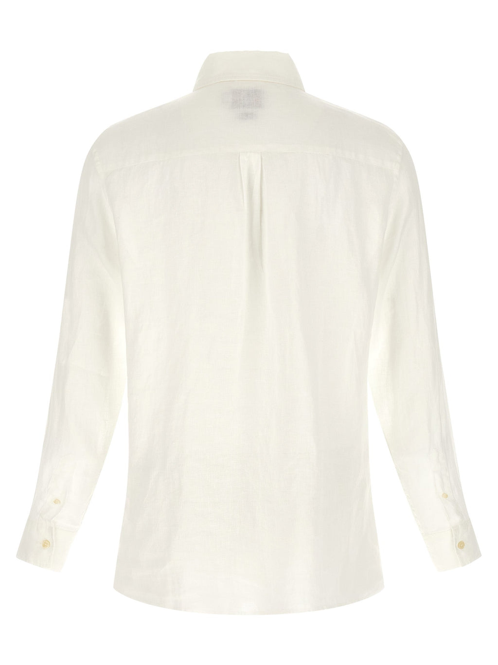 MC2 Saint Barth White Linen Polo Shirt
