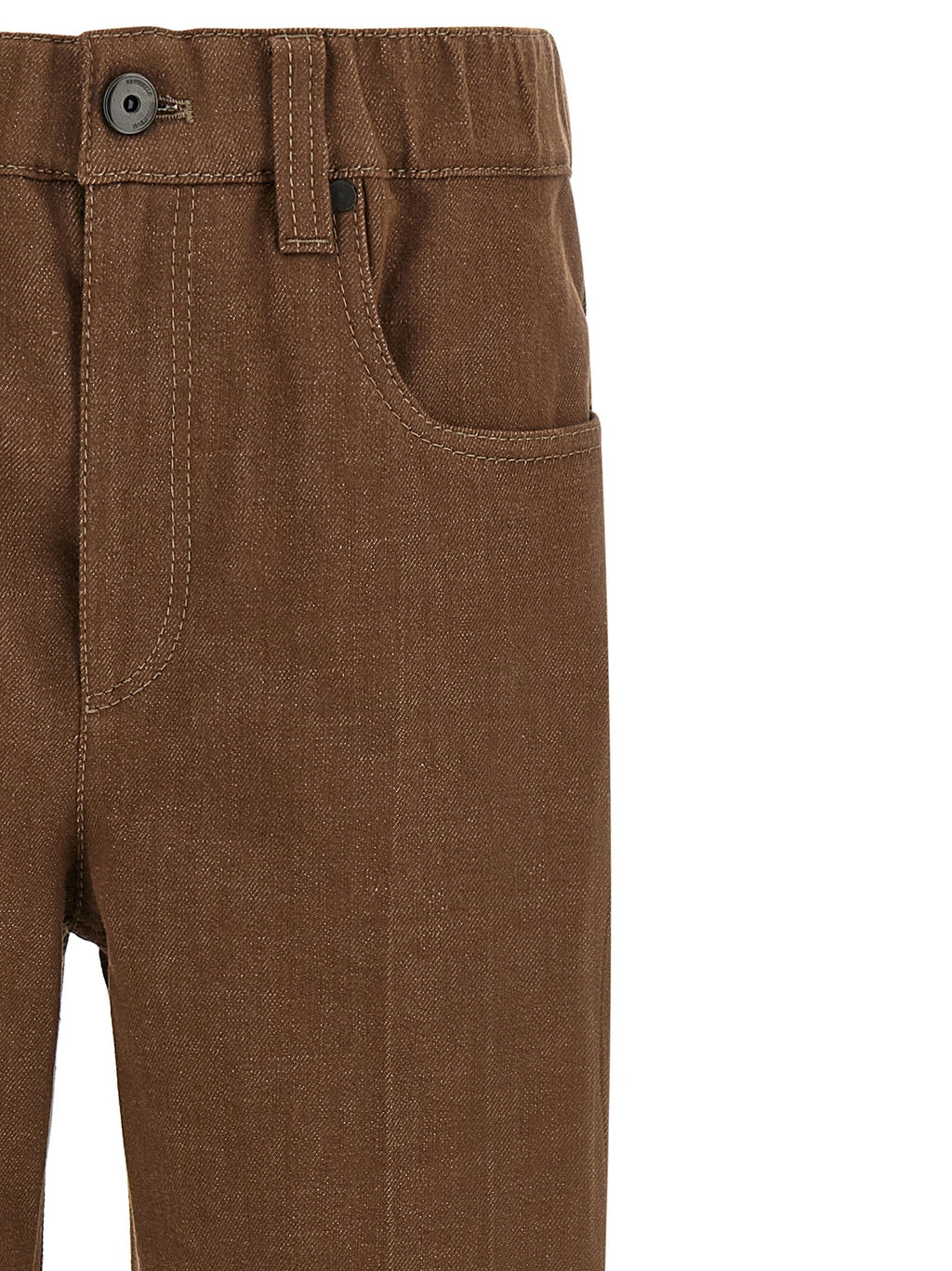 Brunello Cucinelli Brown Cotton Jeans Denim