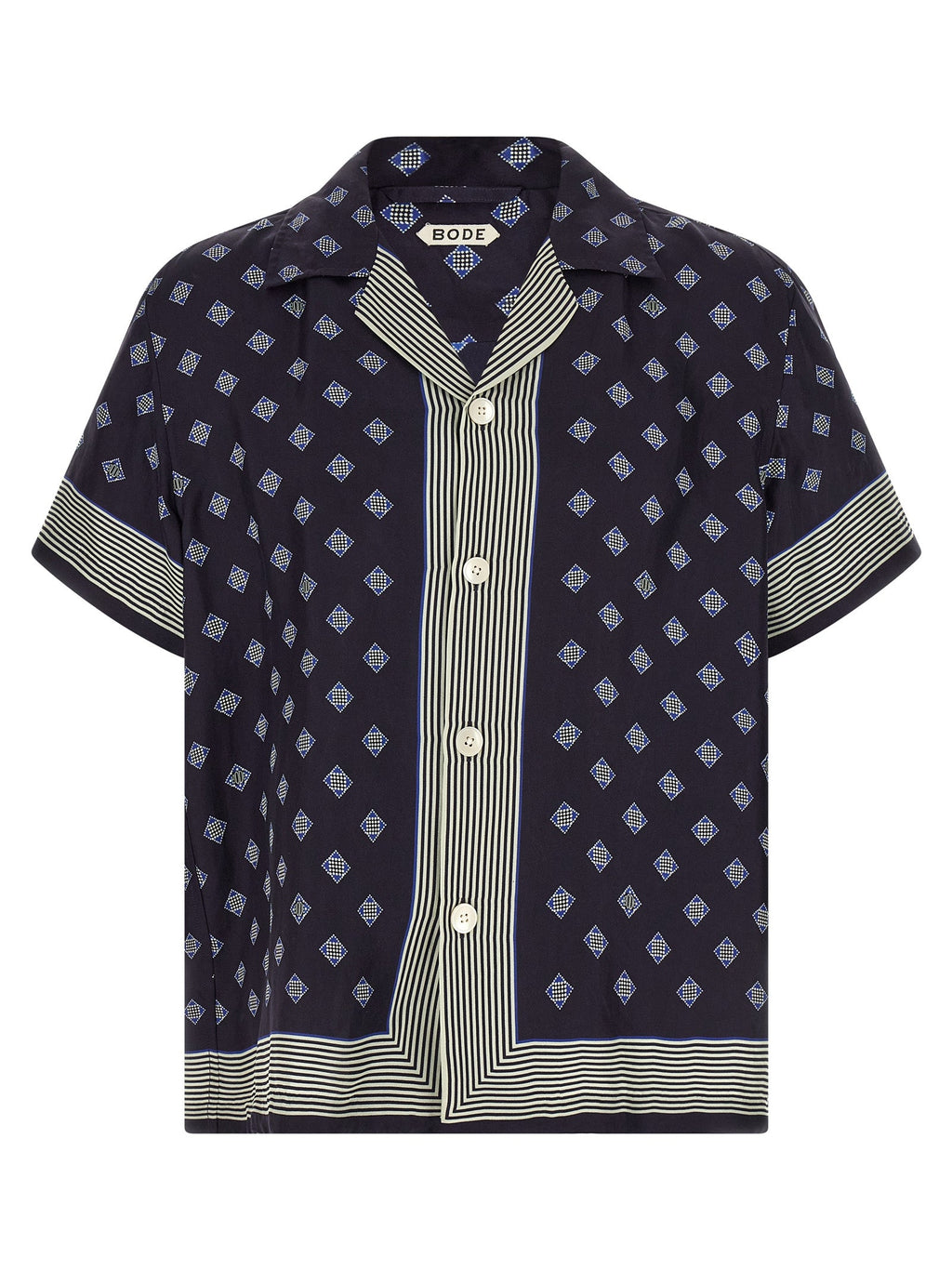 BODE Blue Silk Blouse